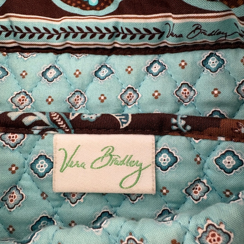 Vera Bradley Blue Java Floral Patterned Tote Bag … - image 8